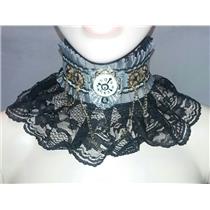 Elegant Steampunk Lace Neck Victorian Corset Choker Necklace Costume Jewelry