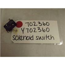 MAYTAG WHIRLPOOL STOVE 702360 Y702360 SOLENOID SWITCH NEW