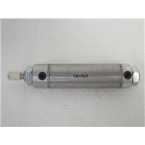 *USED* Parker/Lin-Act 1.50DXSR03.0 Round Body Pneumatic Cylinder, 1-1/2" Bore
