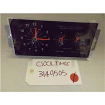 WHIRLPOOL STOVE 3149505 CLOCK TIMER USED