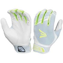 Easton Hyperskin HF3 Fastpitch Batting Gloves, White/OP, Womens X-Large New