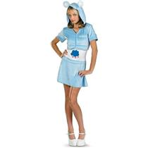 Disguise Tween Girls Care Bear Grumpy Bear Blue Hoodie Dress Size 14-16