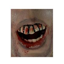 The Walking Dead Zombie Decay Bloody Teeth Adult Costume Accessory