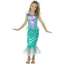 Smiffy's Girls Deluxe Little Mermaid Fairytale Fancy Dress Tween Costume ages 12