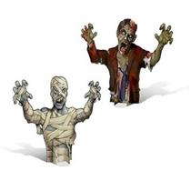 3-D Mummy & Zombie Scary Monster Centerpieces Halloween Decoration