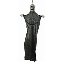 3' Evil Creepy Hanging Skeleton with Chain Halloween Decoration Prop