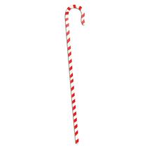36" Red and White Striped Candy Cane Walking Stick Shepherd's Crook Accessory