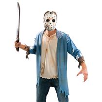 Friday The 13th Jason Voorhees Costume Blister Kit Shirt Mask Machete