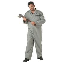 Axe Murderer Gray Jumpsuit Plus Size Adult Costume