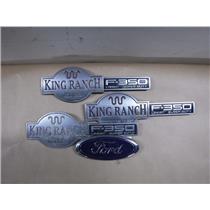 2005 - 07 FORD F350 KING RANCH FENDER EMBLEMS W/TAILGATE OEM
