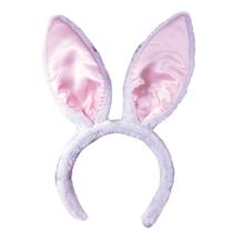 White and Pink Bunny Rabbit Easter Ears Headband Costume Accessory