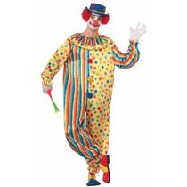 Spots the Clown Adult Polka Dot Striped Jumpsuit Standard Size