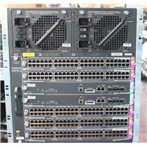 Cisco Catalyst WS-C4507R+E Chassis IP Base 2x WS-X45-SUP7L-E 5x WS-X4648-RJ45V+E