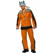 Native American Indian Wolf Spirit Costume for Men Standard Size