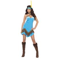 Fever Native American Indian Sexy Adult Costume Dress and Headband XS