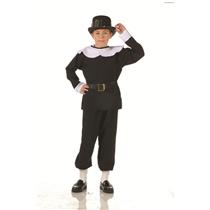 Child Pilgrim Boy Costume Size Small
