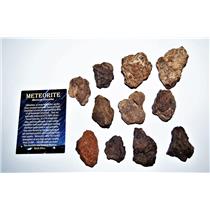 MOROCCAN Chondrite Stony METEORITE "B" Grade Lot 450-500 grams