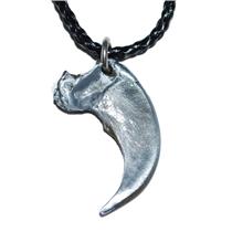 CAVEBEAR Claw Necklace (Metal - Fossil Replica) 1 1/4 inch #10060 2o