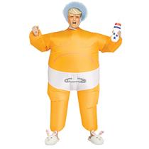 Adult Baby President Inflatable Donald Trump Costume Orange