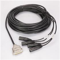 Canare 45' MR202-4AT DB25-XLR Male 8 Channel AES EBU Snake Cable D-Sub #37339