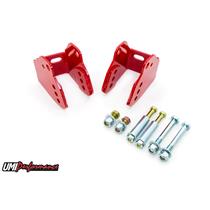 UMI Perf 78-88 Monte Carlo Rear Lower Control Arm Relocation Brackets, Bolt In