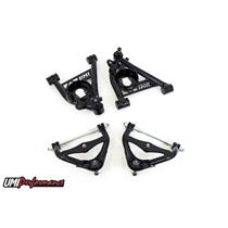 UMI 303133-B GM G-Body Upper and Lower Front Control Arm No Upper Ball Joint BLK