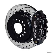 Wilwood Rear Disc Big Brake Kit Chevy Special w/ 2.81" Offset Drilled 13" Black