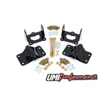 UMI Performance F/G Body V8 Heavy Duty Solid Engine Motor Mount Kit