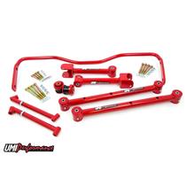 UMI Performance ABR413-R GM A-Body UMI Performance Upper & Lower Control Arm Kit w/ Sway Bar - Red