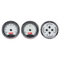 Triple Round Universal VHX System, Satin Alloy Style Face, Red Display