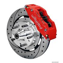Wilwood 64-72 Chevelle A-Body Front Disc Brake Kit 12" Drilled Rotor Red Caliper