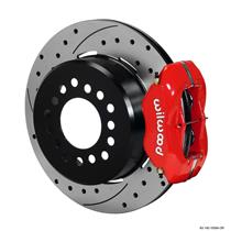 Wilwood Rear Disc Brake Kit 140-10094-DR GM Truck 12" Drilled Rotor Red Calipers