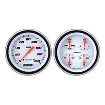 1951-1952 Chevrolet Chevy Direct Fit Gauge Velocity White CH51VSW52