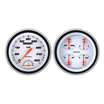1951-1952 Chevrolet Chevy Direct Fit Gauge Velocity White CH51VSW62