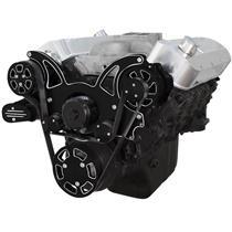 Black Diamond Serpentine System for 396, 427 & 454 - AC & Alternator with Electric Water Pump