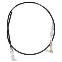 OER Stainless Steel Throttle Cable 36'' Cut-To-Fit - Black 153665B