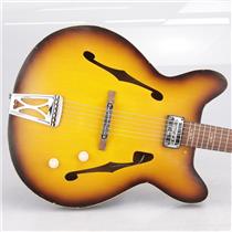 Egmond 7 Semi-Hollow Double-Cutaway Electric Guitar w/ Gig Bag #42525