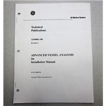 GE Medical 2249086-100 Advanced Vessel Analysis Installation Manual