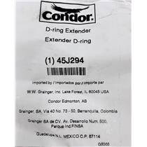 45J294 NEW Condor Body Harness D-Ring Extension, 18 In, 310 Lb Weight Capacity