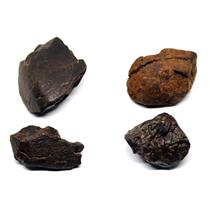 Chondrite MOROCCAN Stony METEORITE Lot of 4 Genuine 82.8 grams w/COA  #16603 3o