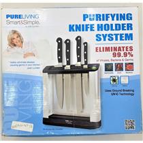 4895116708881 Pureliving Purifying Knife Holder System Black Knives NOT Included