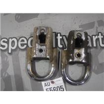 2011 2012 FORD F150 XLT LARIAT OEM FRONT FRAME MOUNT TOW HOOKS RECOVERY CHROME