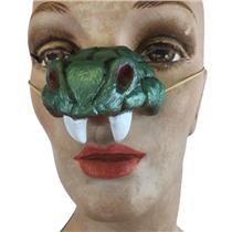 Cobra Snake Nose with Fangs Costume Accessory on an Elastic Band
