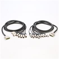 2 Vintage King 10' Jumperz 8-Channel DB25-XLR XLRF XLRM Snake Cables #46357