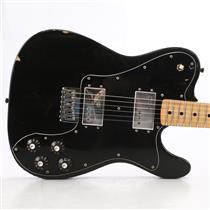 1976 Fender Telecaster Deluxe Black Electric Guitar Black w/Case #46714