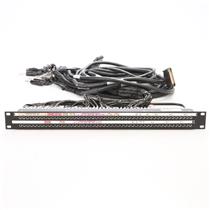 Audio Accessories 96 Point 1U Patchbay System w/ DB25 XLR 1/4" TRS Cables #47019