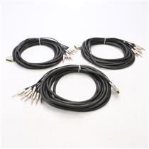 3 Jumperz Ziplines ZL8 8 Pair DB25-TRS Studio Snake Cables 24 Channels #47059