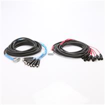 24ft Digidesign 8Ch DB25-XLR Male & DB25-XLR Female Digital Snake Cables #47229