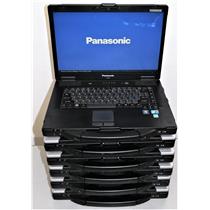 Lot of 6x 15.4" CF-52 Panasonic Toughbook Intel Core i5 4GB 128GB-SSD MK3 LOWHRS