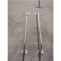 Boaters’ Resale Shop of TX 2211 0122.04 PAIR OF 1" x 53" SS GRAB RAILS